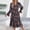 Navy, variant on Black Fall&Winter Dresses for Women V-Neck Long Sleeve Boho Mid-Length Fit & Flare Dresses Abstract Relaxed Fit Retro Vintage Dresses Black,S