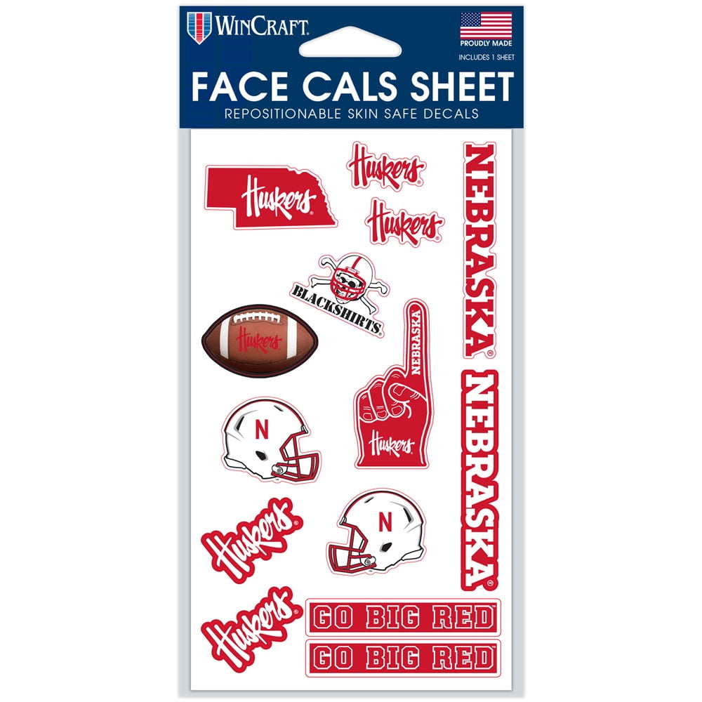 NCAA Nebraska Prime 4' x 7' Face Cal Sheet