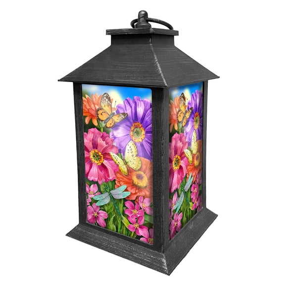 Briarwood Lane Zinnias in Bloom Lantern
