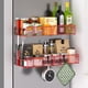 thumbnail image 1 of Estante magnético para especias para refrigerador, paquete de 7 estantes magnéticos 100% metal, organizador de especias de cocina con estante de gancho, soporte para toallas de papel, organizador de, 1 of 26