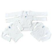 Gerber 4-Pack Long-Sleeved Snap-Side Shirts, 0-3 Months