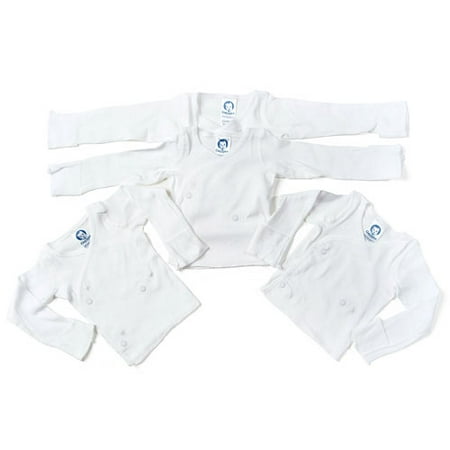 Gerber 4-Pack Long-Sleeved Snap-Side Shirts, 0-3 Months