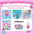 thumbnail image 3 of Craft Kits for Kids Girls Ages 3 4 5 6, DIY Mermaid Crafts with Pom Pom Balls, Fine Motor Skills Toys, Gifts for 3 4 5 6 Year Old Girls, 3 of 8