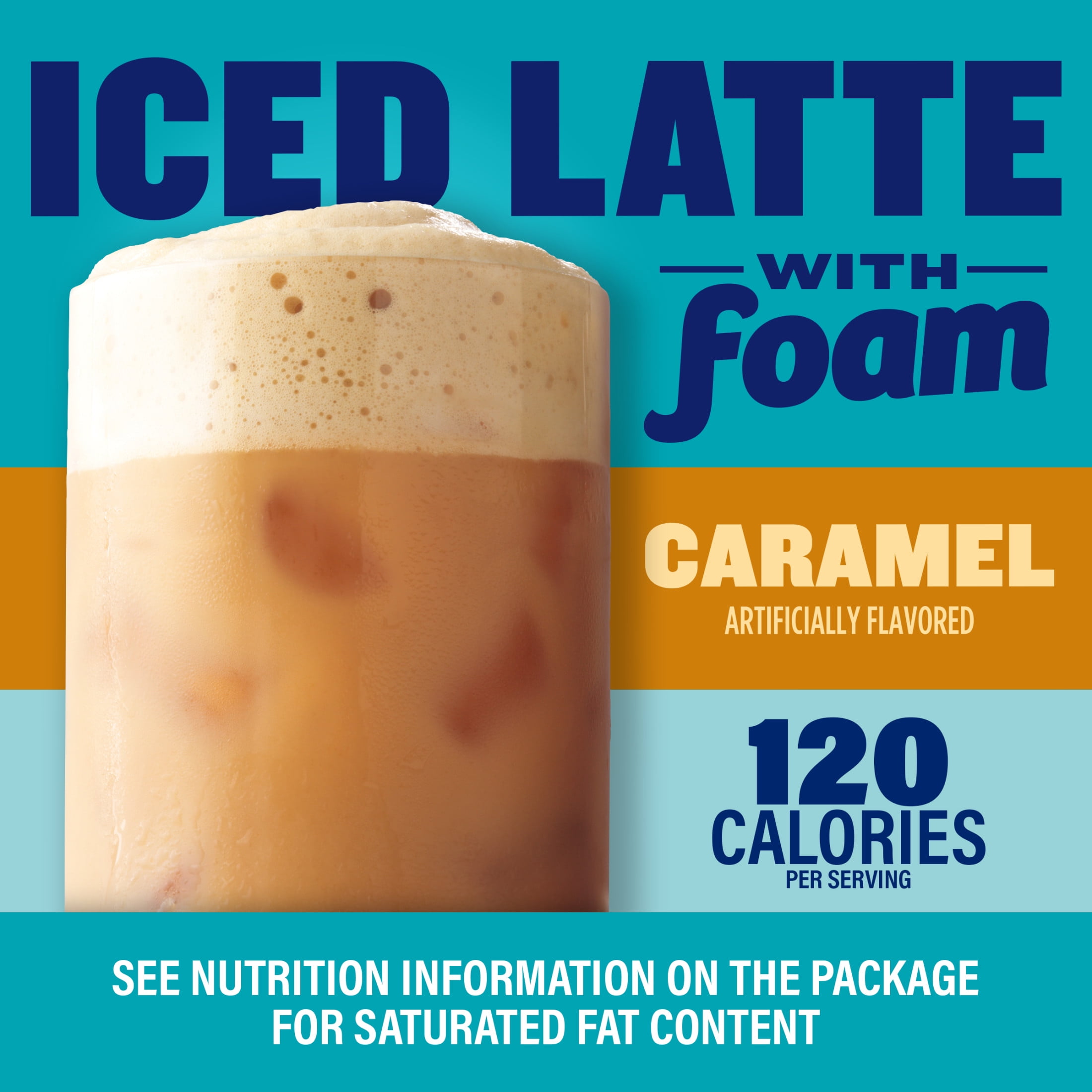 (2 pack) Maxwell House Iced Caramel Latte with Foam All in One Drink Mix, 5.82 oz, 6 Packets