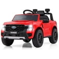 thumbnail image 1 of Licensed Ford Ranger Ride on Car for Kids by OLAKIDS, 12V Electric Vehicle with Remote Control, Toddlers Battery Powered Toy Gift with 2 Speeds, Wheels Suspension, Storage Space, Bluetooth USB, 1 of 9