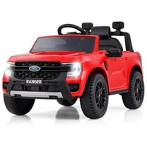 Licensed Ford Ranger Ride on Car for Kids by OLAKIDS, 12V Electric Vehicle with Remote Control, Toddlers Battery Powered Toy Gift with 2 Speeds, Wheels Suspension, Storage Space, Bluetooth USB