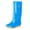 Blue, variant on Women's High Tube Rain and Garden Boots Comfort Fit PVC Material Waterproof for Garden Rain Footwear Khaki