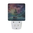 thumbnail image 2 of Big Sailboat on Sea Night Light LED Dusk to Dawn Auto Sensor Night Lamp Plug-in Nightlight for Bedroom Hallway Kitchen 2 PCs, 2 of 7
