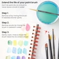 thumbnail image 6 of Arteza Detail Paint Brushes Art Supply Set, 15 Pack, 6 of 8