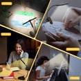 thumbnail image 2 of Quntis Tri-Head Book Light,3 Colors & 5 Brightness Levels Eye-Care Clip on Reading Book, 1000mAh Rechargeable Book Light for Reading in Bed with 10-100Hrs, Partner Friendly, 2 of 10