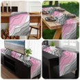 thumbnail image 6 of Pink Grey Ombre Table Runner 90 Inches Long, Modern Geometric Abstract Aesthetics Cream Kitchen Coffee Dining Table Decoration for Home Party Birthday Wedding Home Decor 13x90 Inches, 6 of 8