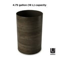 thumbnail image 5 of Umbra 4.75 gal Treela Plastic Open Top Bathroom Trash Can, Barnwood, 5 of 12
