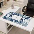 thumbnail image 3 of Blue Military Camouflage &nbsp;desk Mouse Padwaterproof,rubber+multispandexwashable the Camouflage SeriesmousepadsDesk Pad for Office Home Game 31.5x15.7inches, 3 of 7