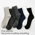 thumbnail image 4 of Huhudde 5 Pairs Men's Athletic Workout Sports Calf Socks With Breathable Ribbed Knitted Fabric For Hiking Tennis Casual Wear, 4 of 21