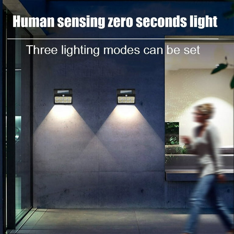 Solar Powered Outdoor Lights with Motion Sensor Lighting Modes
