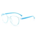 thumbnail image 2 of Montura de gafas ligeras antiluz azul para niños, montura redonda de colores a la moda, cómodas y bonitas, 2 of 5