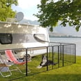 thumbnail image 4 of Gymax Dog Playpen Indoor Outdoor 8 Panel 32'' Height Pet Fence for Puppy w/ Door, 4 of 10