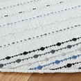 thumbnail image 3 of SAFAVIEH Montauk Gertrude Striped Cotton Area Rug, Ivory/Grey, 6' x 6' Round, 3 of 8