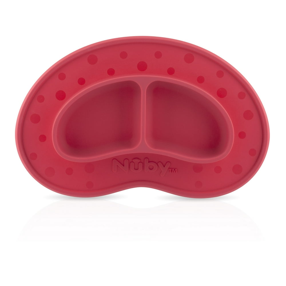 Nuby Sure Grip Miracle Mat Section Plate,1 Pack Red