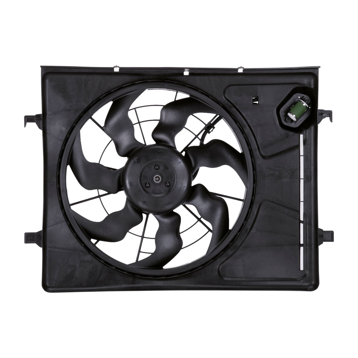 TYC 621710 Dual Radiator and Condenser Fan Assembly for Hyundai 253802H150 nf