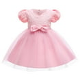 thumbnail image 3 of Kids Girls Flower Princess Dress Lace Birthday Bridesmaid Party Dresses, 3 of 7