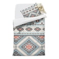 thumbnail image 2 of Boho Bohemia Geometric Line Art Duvet Cover and Pillowcase Set for Single Bedding, Bedroom Accessories for Kids Teens, 2 of 5