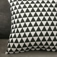 thumbnail image 1 of Home Pillow Case Sofa Cushion Accessories Linen Nordic Style Daily Use Home Textiles Black Triangle 40x40, 1 of 3