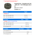 thumbnail image 2 of Crankshaft Gear - Compatible with 1999 - 2005, 2011 - 2015 Volkswagen Jetta S A4 2000 2001 2002 2003 2004 2012 2013 2014, 2 of 2