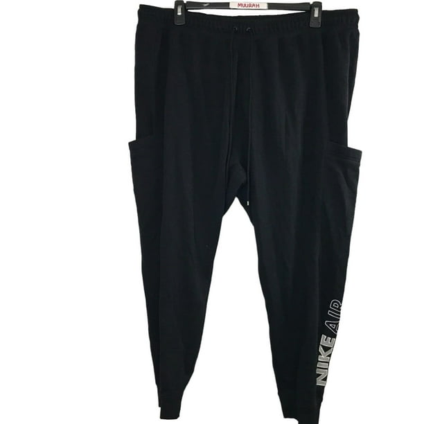 Omzet opzettelijk Vervoer Nike Air Womens Black White Logo Slip-In Pockets Trousers Pants Plus Size  2X $70 - Walmart.com