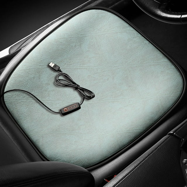 Clearance! Heated Car Seat Cushion, 12V Portable Car Heating Pad Back, Heating and Ventilation Function Winter Driving