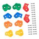 thumbnail image 1 of 10 piezas de pared de con soporte para escalada, juguetes de piedra, juego confiable, regalos, soporte de doble agujero para gimnasio, accesorios, 1 of 8