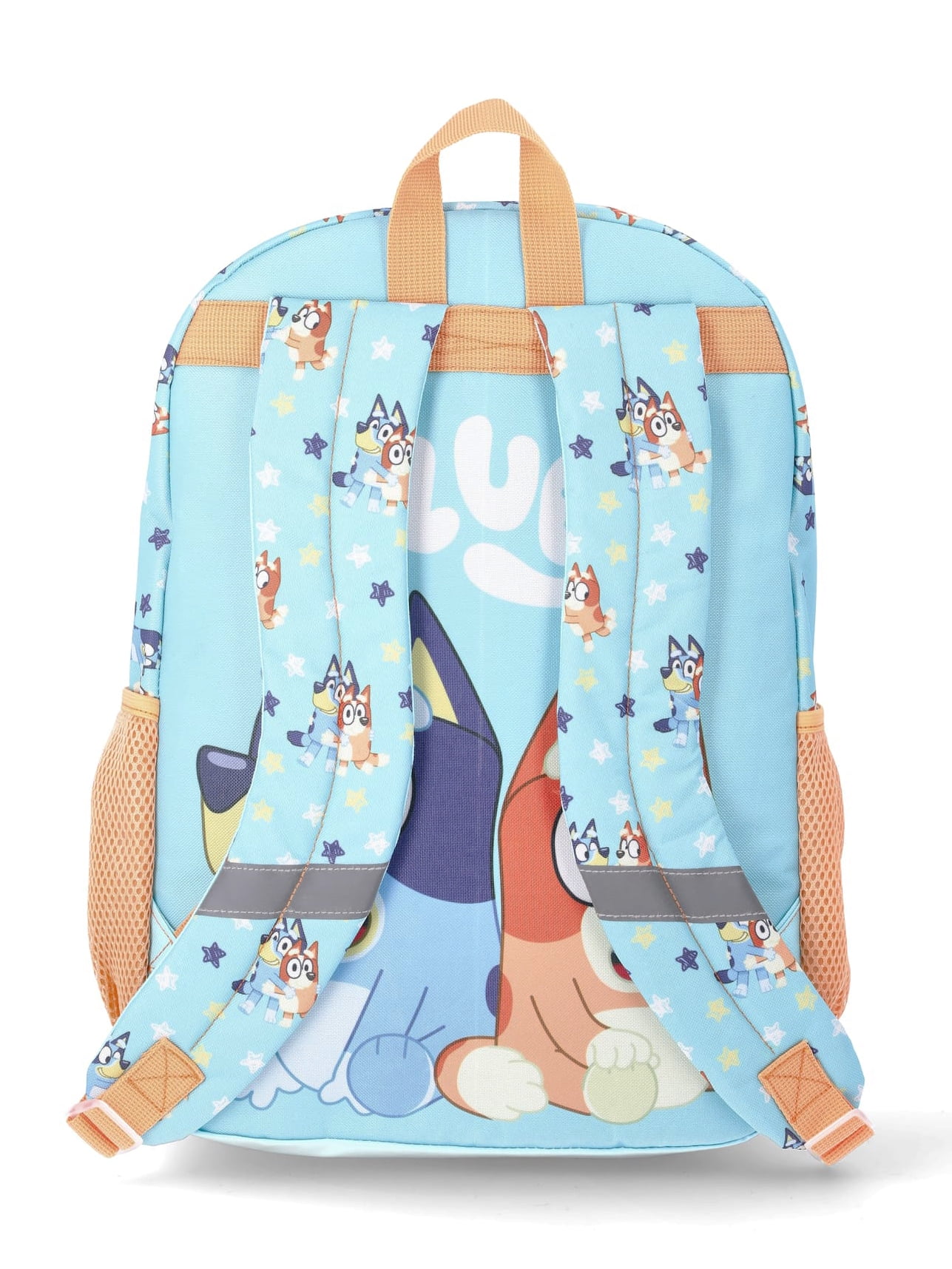 BBC Bluey & Bingo Kids' Unisex 17" Light-Up Stars and Stripes Backpack, Mint