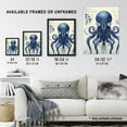 thumbnail image 4 of Octopus Robot Hybrid Schematic Blueprint Futuristic Secret Complex Arcane Manuscript Gift For Him Man Cave Extra Large XL Wall Art Poster Print, 4 of 5