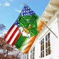 thumbnail image 3 of Saint Patricks Day Irish American Celtic Cross Flag - House Flag (29.5" x 39.5"), 3 of 9