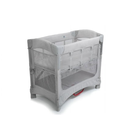 Arm's Reach Mini Ezee 2-in-1 Co-Sleeper Bassinet, Compact Bedside Sleeper, ASTM Certified, Grey