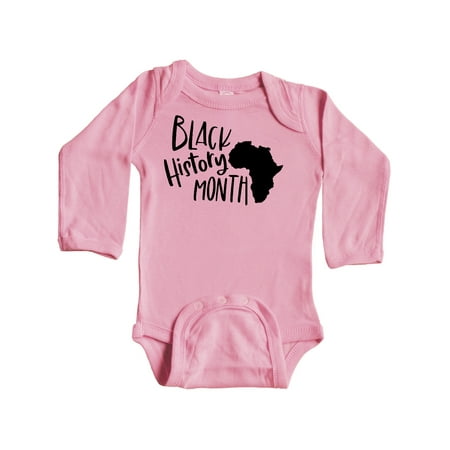 

Inktastic Black History Month Africa Gift Baby Boy or Baby Girl Long Sleeve Bodysuit