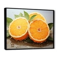 thumbnail image 2 of Designart "Fruit Orange Delight Painting II" Food & Beverage Floater Framed Wall Art Living Room, 2 of 7