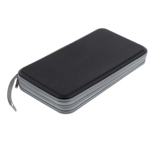 Yinanstore 80 Capacity Dvd Case Dvd Organizer Cd Holder Case Cd Storage Case Hard Dvd Cd Wallet , Black