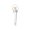 thumbnail image 6 of ANGARA Freshwater Cultured Pearl Collar Ring with Diamonds in 14K White Gold for Women | June Birthstone, Birthday, Anniversary, Jewelry Gift for Women | Pearl Ring, 6 of 12