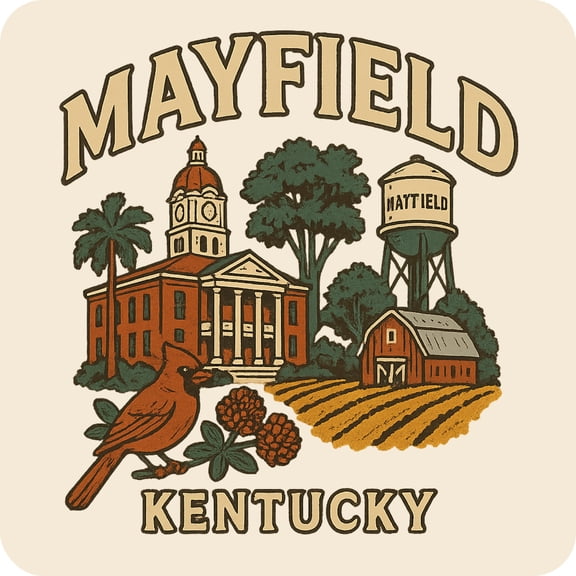 Mayfield Kentucky Keepsakes Souvenir Vinyl Sticker – Destination Travel Keepsake Collectible (3-Inches Wide)