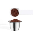 thumbnail image 2 of Graflsoa Stainless Steel Reusable Coffee Capsule Set with Spoon and Brush, 3.6g Capacity, Silver, Compatible with Nespresso Machines, Dishwasher Safe, BPA Free, Durable and Rust-Resistant., 2 of 7