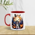 thumbnail image 2 of Happy Halloween Vampire English Springer Spaniel BOO with Pumpkins Fun and Spooky 11oz Accent Two-tone Mug Springers Dog Lover Gifts Coffee Tea Cup - 00018, 2 of 5