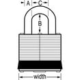 thumbnail image 2 of Master Lock Laminated Steel Padlock  1TRILJ, 2 of 2