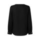 thumbnail image 4 of Blusa de encaje con cuello en V para mujer - Color liso, manga corta, poliéster, camisa elegante y casual para el trabajo o una cita, 4 of 5