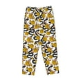 thumbnail image 6 of Uemuo Snake And Rose Pattern Women's Wide Leg Palazzo Lounge Pants with Pockets Light Weight Loose Comfy Casual Pajama Pants-Medium, 6 of 9