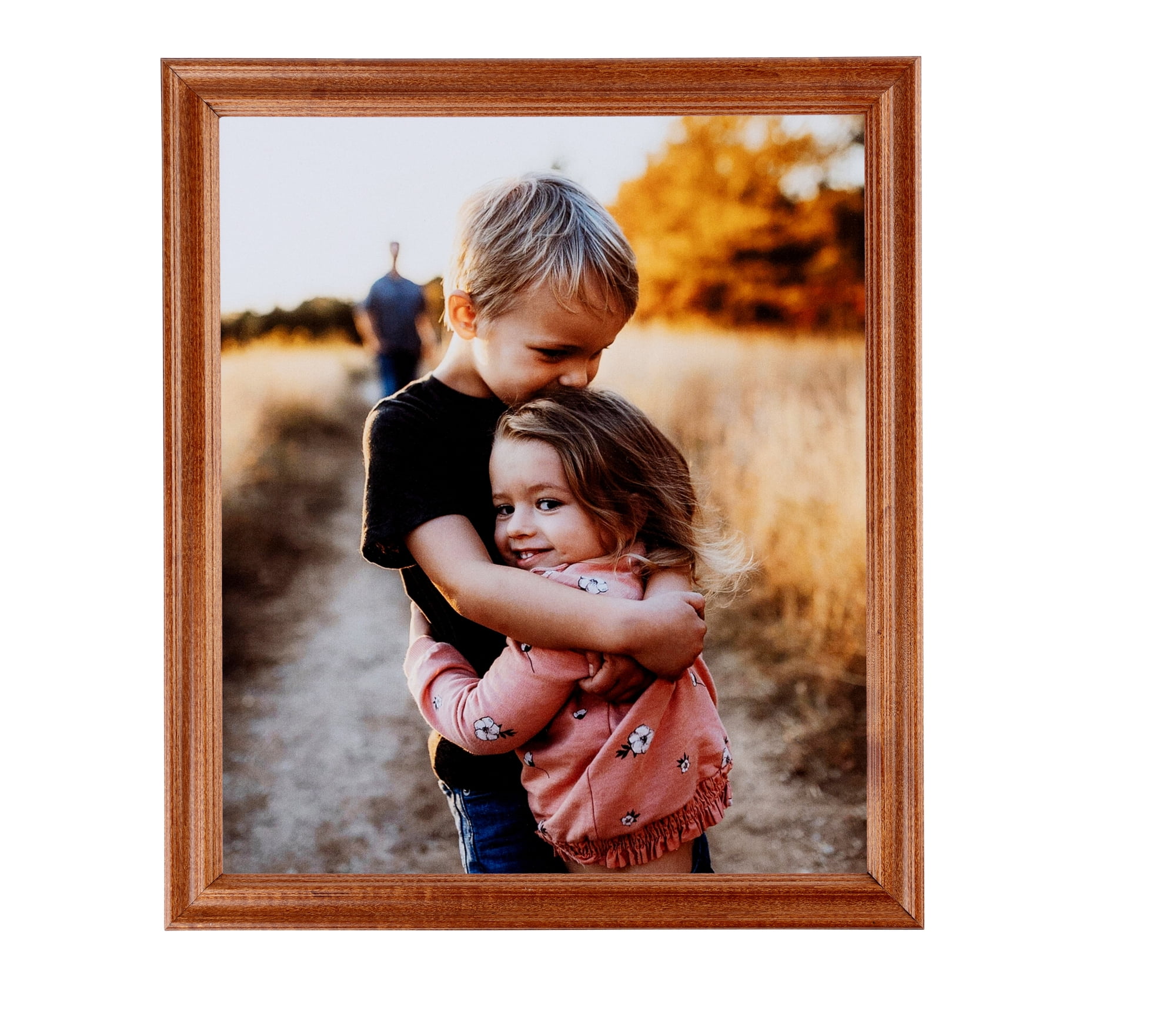 ArtToFrames 16" x 24" Honey Picture Frame, 16x24 inch Brown Wood Poster Frame (WOM-4093), 2 Pack