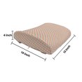thumbnail image 5 of Fish Scale Lumbar Pillow, Diagonal Circles Pattern in Rainbow Colors Geometric Japanese Wave Tile Design, Soft Back Cushion Office Chairs with Adjustable Straps, 14" x 13", Multicolor, by Ambesonne, 5 of 7
