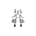 thumbnail image 1 of Corsa Performance Exhaust System Kit 14459BLK Sport Cat Back System; Stainless Steel; With Resonators; With Mufflers; 3 Inch Pipe Diameter; Dual Exhaust With Dual Exit; Split Rear Exit, 1 of 4