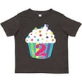 thumbnail image 3 of Inktastic 2nd Birthday Cupcake Boys or Girls Toddler T-Shirt, 3 of 5