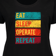 thumbnail image 4 of Inktastic Surgeon Surgical Nurse Eat Sleep Operate Repeat Women's Plus Size T-Shirt, 4 of 5